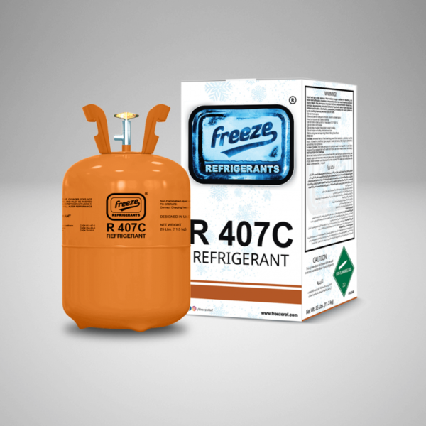 Refrigerant R407C Gas 25Lbs (11.3Kg) Freeze Brand