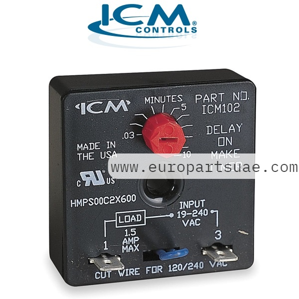 ICM Controls ICM102B Delay-on-Make Timer 0.03-10 minute