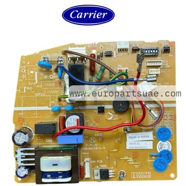 Electronic PCB board carrier with components for industrial use.