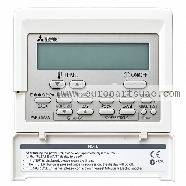 Mitsubishi Electric PAR-21MAA E27D28426 Wired MA Remote Controller
